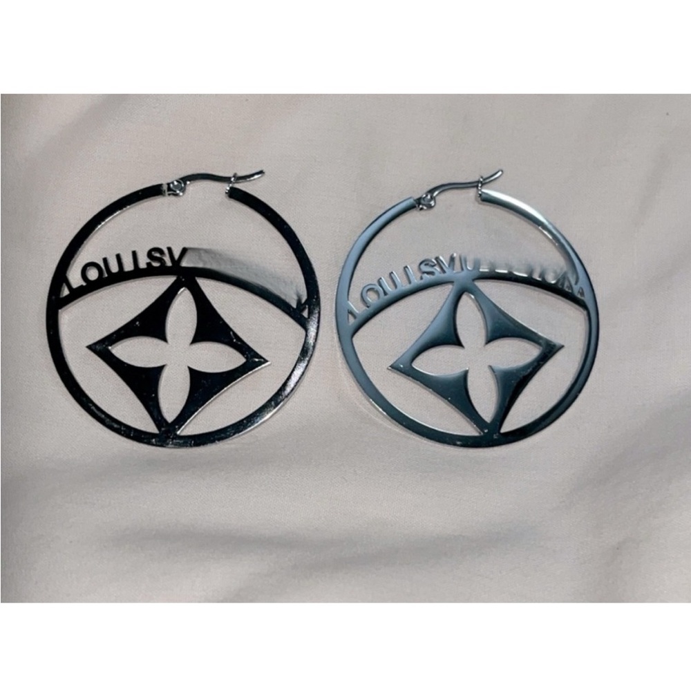 Hoops Silver Toned